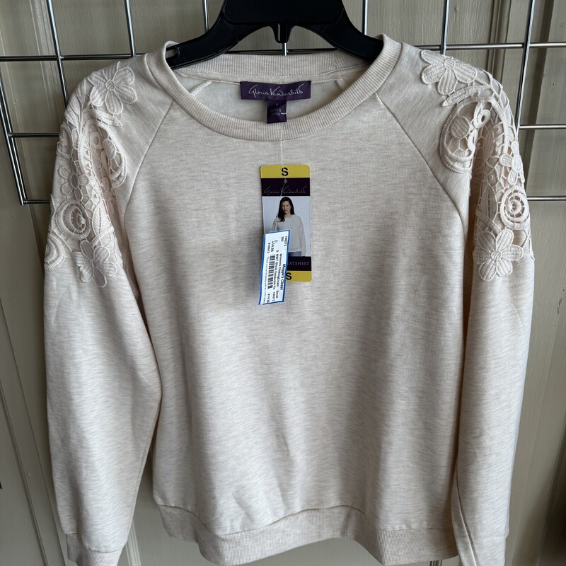 NWT Gloria Vanderbilt  with Lace Fleece , Cream, Size: Small
All sales final,
shipping available
free in store pick up within 7 days of purchase
