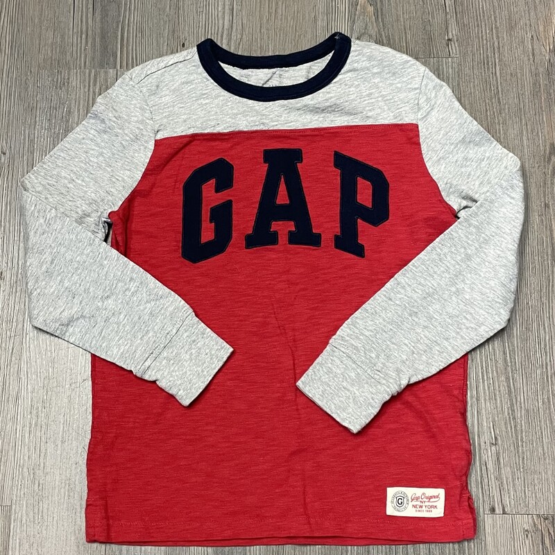 Gap LS Tee, Red, Size: 8-9Y