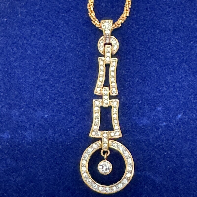 Camrose & KrossNecklace<br />
Reproduction of a Piece Owned by Jacqueline Kennedy Onassis<br />
Goldtone & Rhinestones<br />
Size: 18-20in