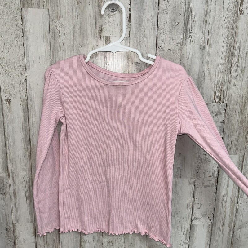 5T Mauve Ribbed Top, Pink, Size: Girl 5T