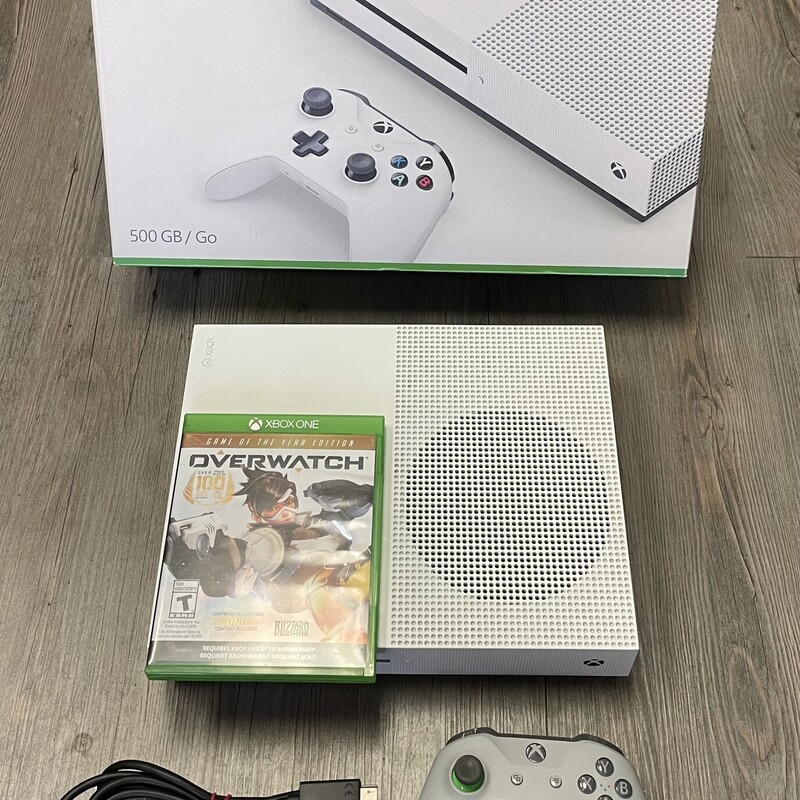 XBOX ONE Console, White, Size: With Overwatch Game
4K UltraHD, HDR, 500GB Go