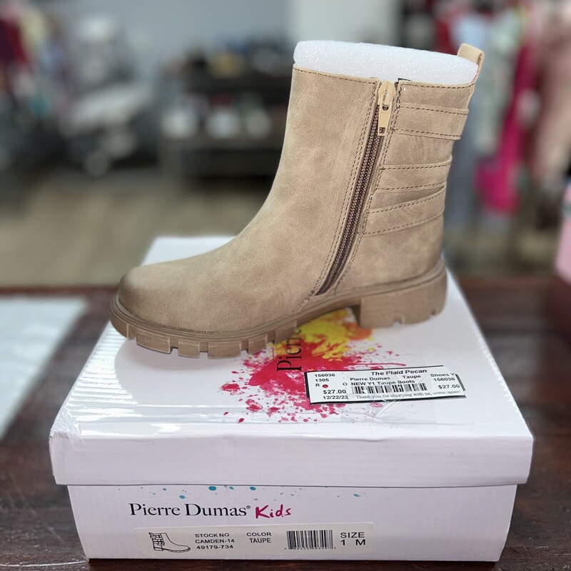 NEW Y1 Taupe Boots, Taupe, Size: Shoes Y1