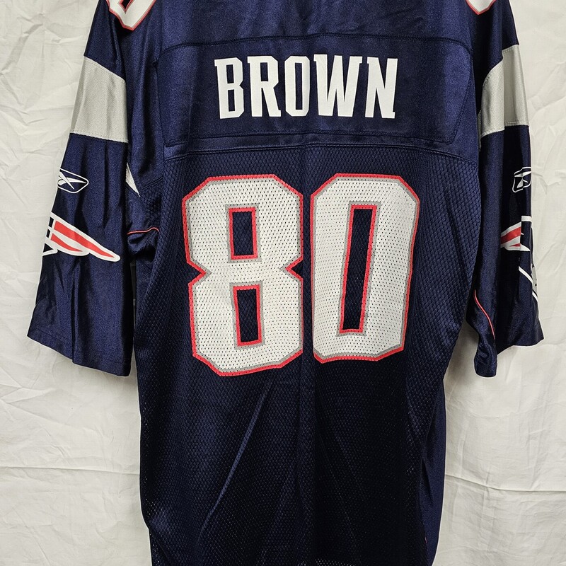 Patriots Brown #80 Jersey