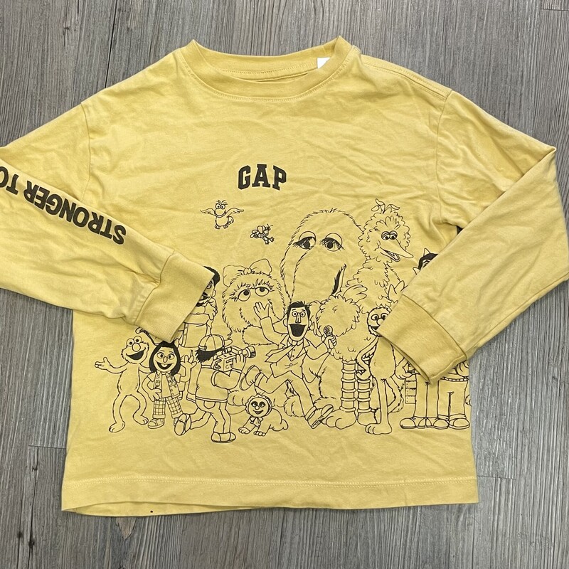 Gap Sesame Street LS, Yellow, Size: 5Y