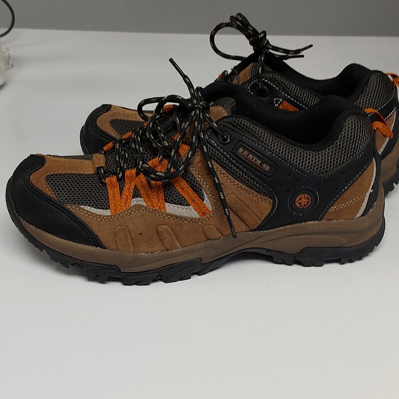 North 49 Hiking Shoes, Camel, Size: 8