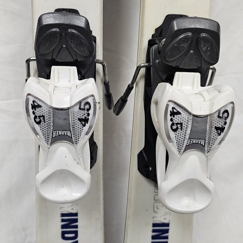 K2 Indy Skis with Marker 4.5 Bindings, Size: 112cm, Pre-owned.  MSRP $299.99