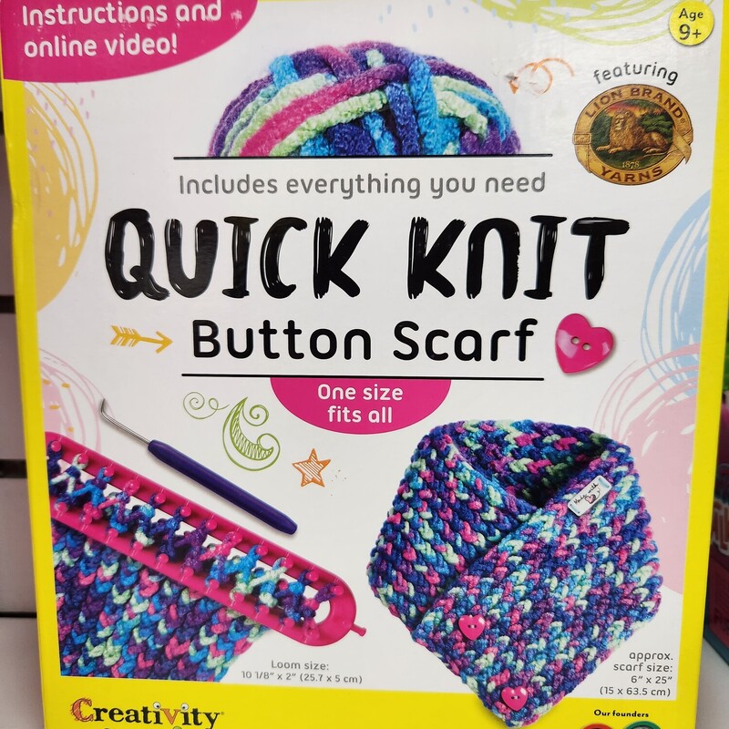 Quick Knit Scarf, Ages 9+, Size: Create