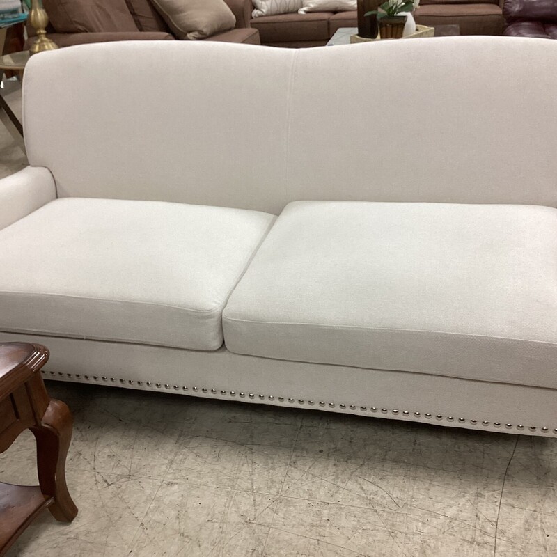 Cream Fabric Sofa, Cream, 3 Seater
74in wide