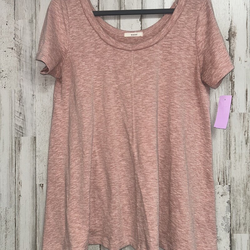 S Pink Heathered Top, Pink, Size: Ladies S