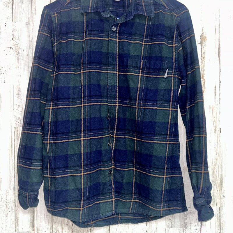 S Green/Navy Flannel
