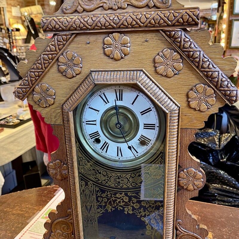 Wood Gingerbread Clock
