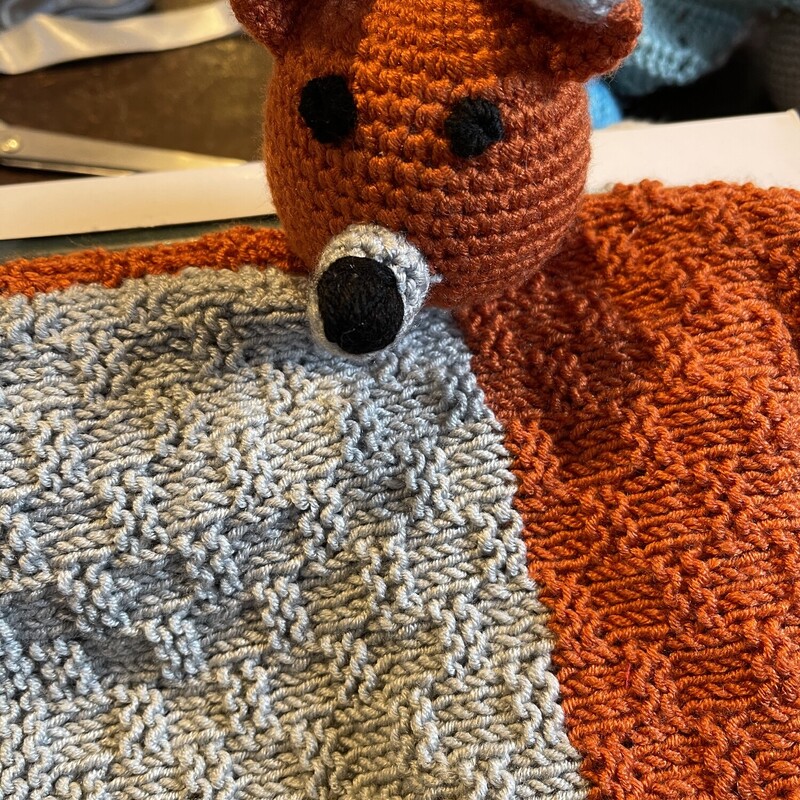 Hand Knit Cuddle Fox, None, Size: None