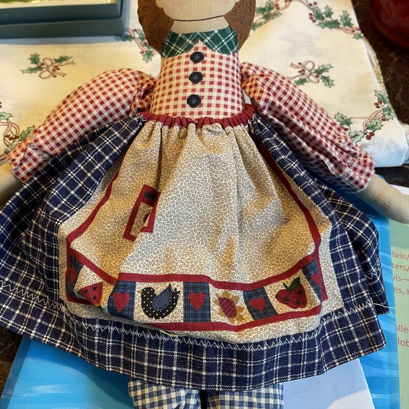 Vintage Handmade Rag Doll, None, Size: None