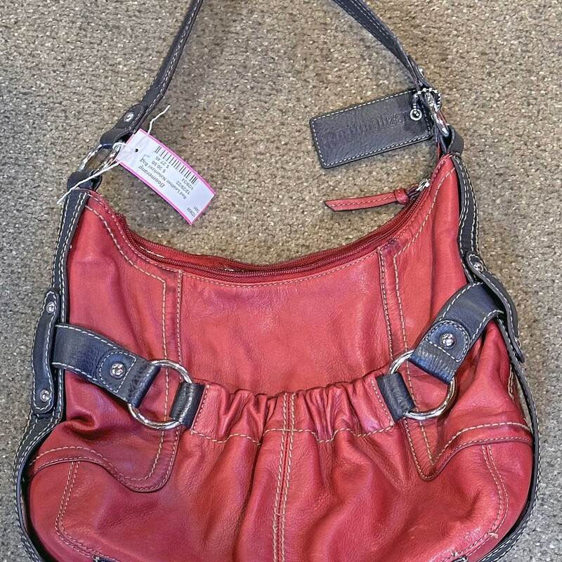 Red Leather Naturlizer Bag