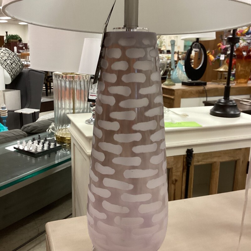 Table Lamp W/Clouds, Lavender, WMC
31 in t