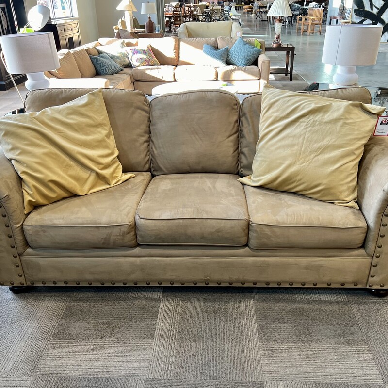 Upholstered Sofa W/2Pillowz