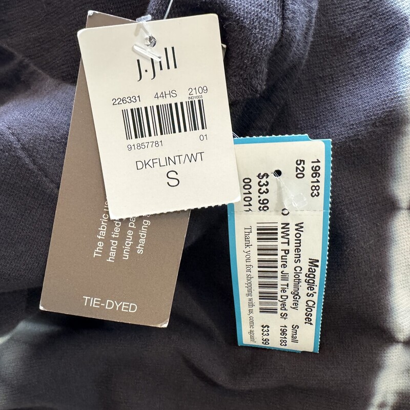 NWT Pure Jill Tie Dyed Sh, Grey, Size: Small<br />
All Sales Final, No Returns<br />
Shipping Starts at $7.99<br />
In store PIck Up Free, Within 7 Days Of Purchase