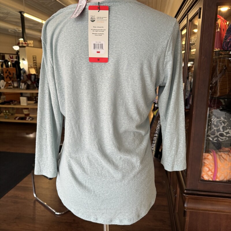 NWT Orvis 3/4 Sleeve Tee, Mint, Size: Med<br />
All Sales Are Final<br />
No Returns<br />
Pick Up In Store or Have Shipped