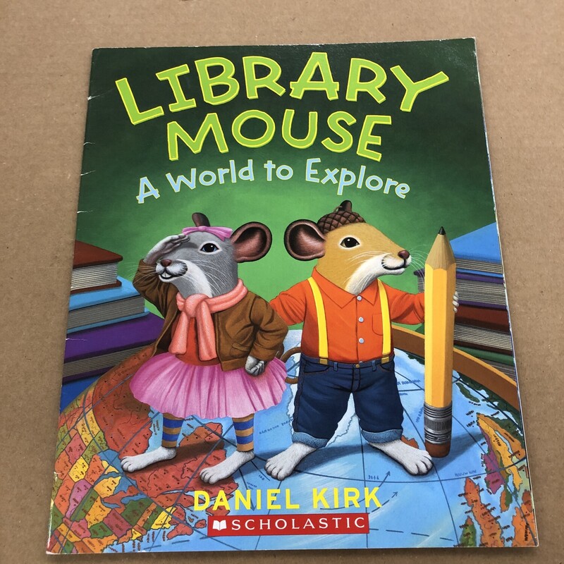 Library Mouse, Size: Back, Item: Paper