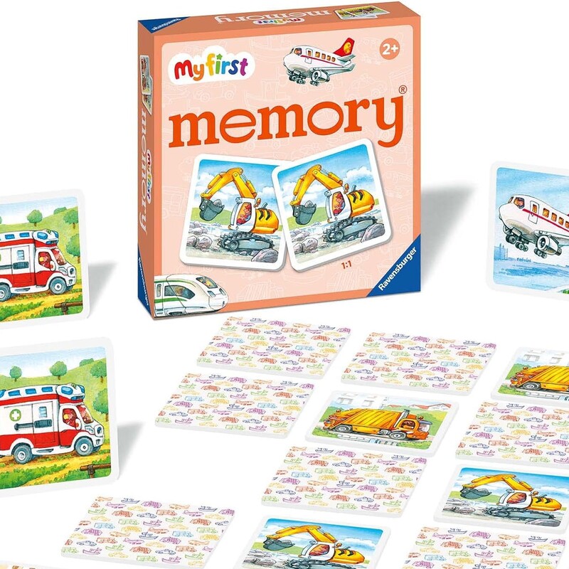 Vehicle Memory Game, 2+, Size: Game