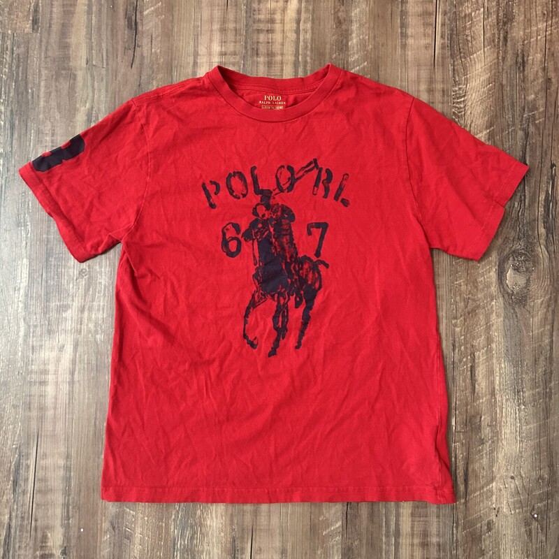 Polo RL Rider Tee, Red, Size: Youth XL