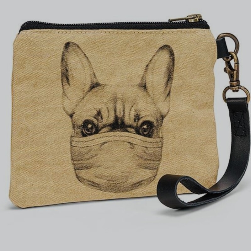 Abbott Masked Frenchie Dog Pouch with Strap