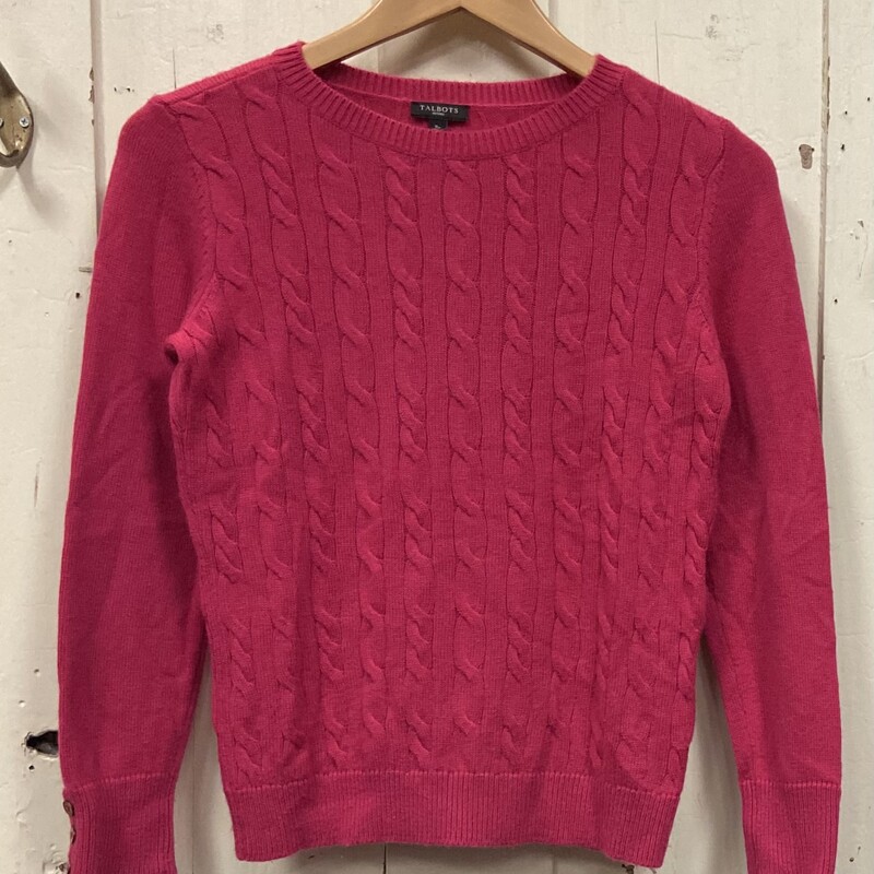 Fusch Cble Wool Sweater
Fuschia
Size: S - P