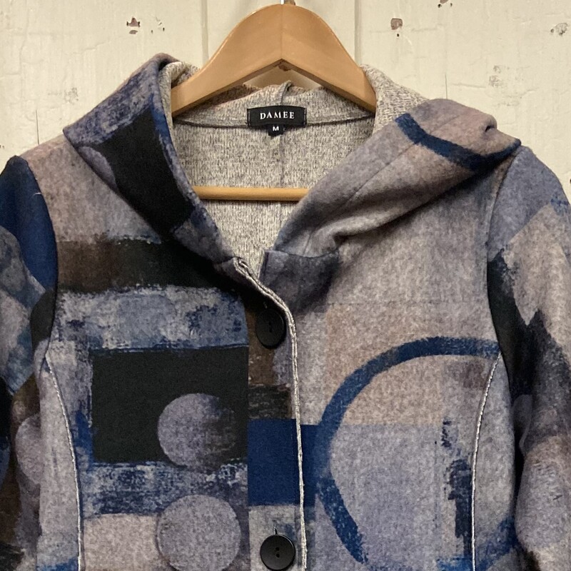 Gy/bk/blu Flannel LW Coat