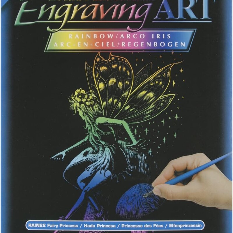 Engrave Art Rainbow Fairy