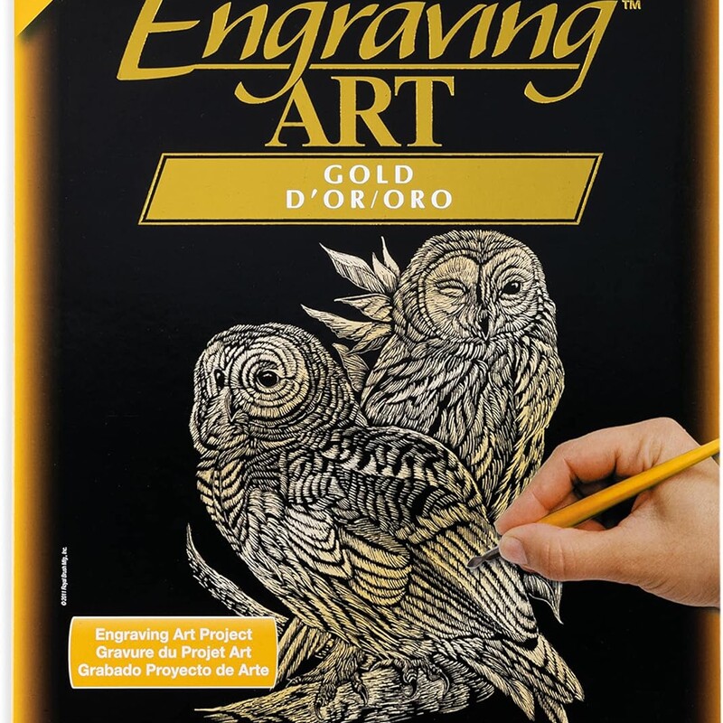 Engrave Art Owl, 8+, Size: Adult Art