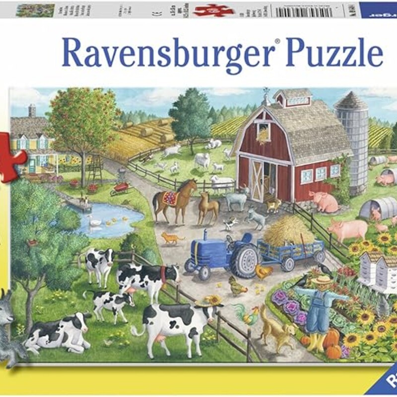 60pc Puzzle Farm Home On