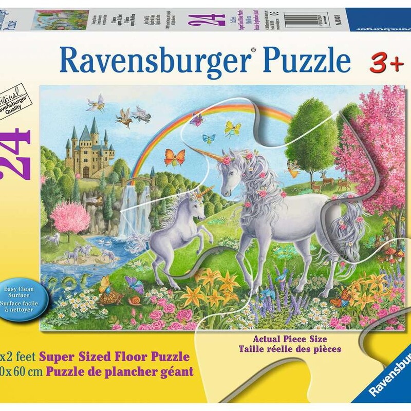 24pc Shaped Unicorn Floor, 3+, Size: Puzzle