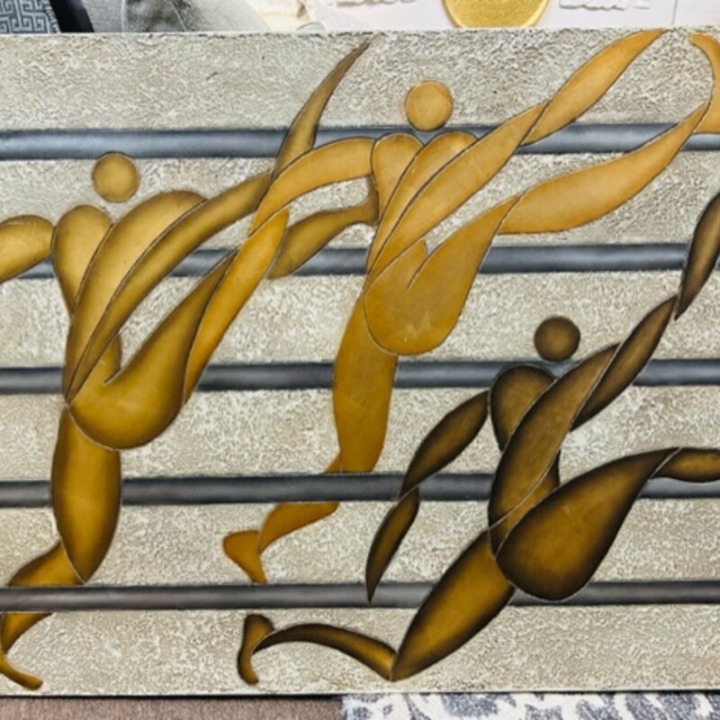 Dancing People Plaster Art Wall Decor
Gold Silver Cream Size: 40.5 x 30H