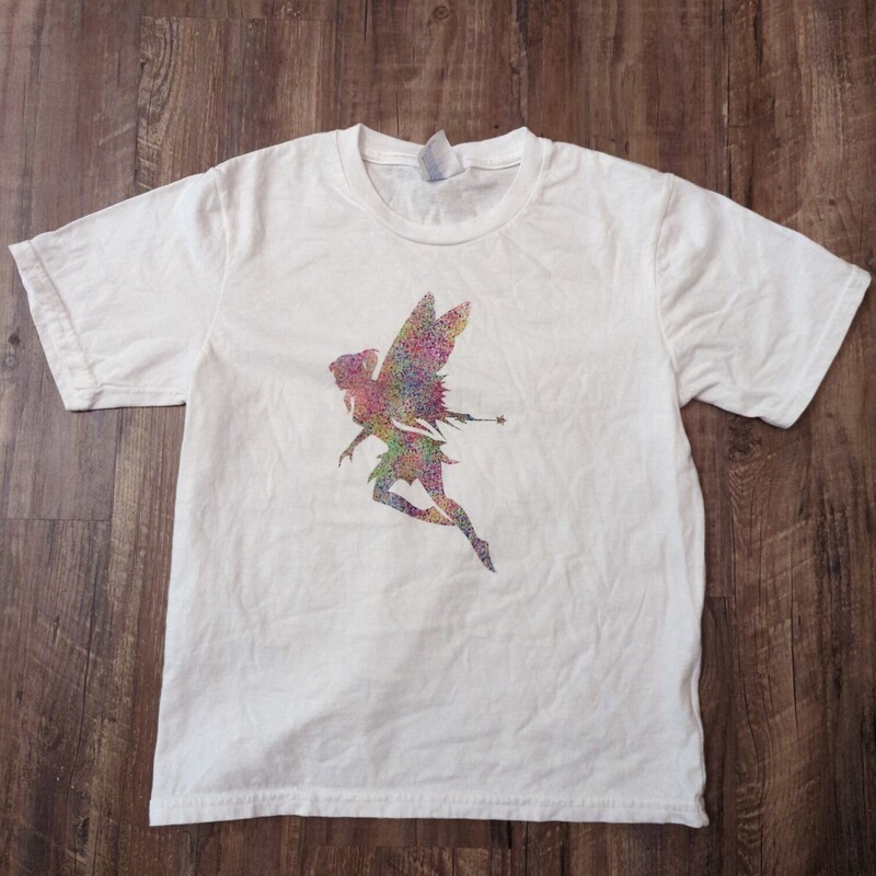 Custom Tinkerbell T, White, Size: Youth S