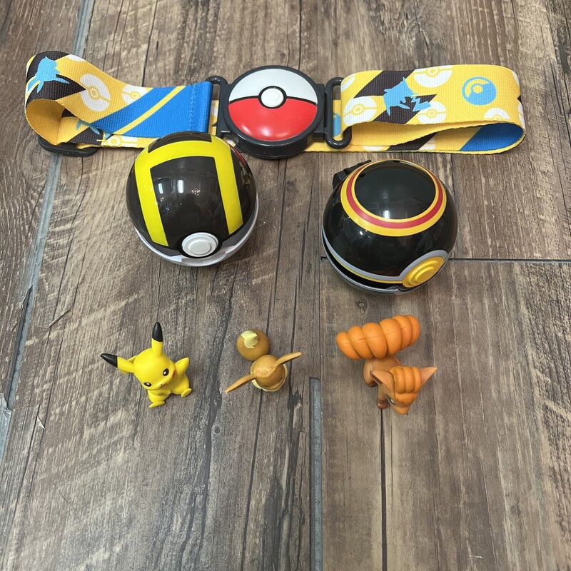 Pokemon ClipNGo W Belt, Multi, Size: Toy/Game<br />
comes with a puch. Puch needs to be clean.