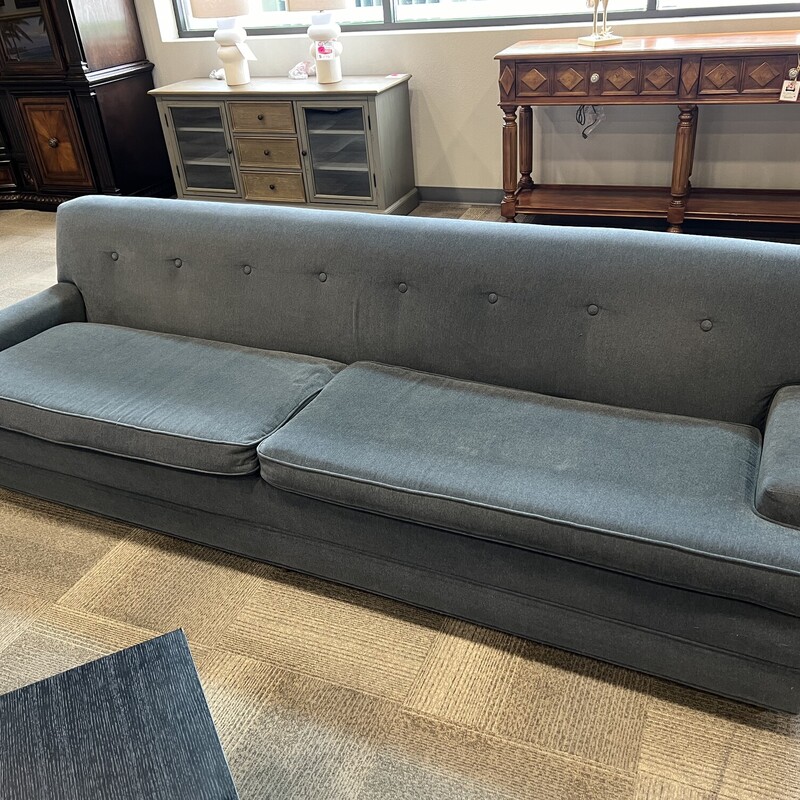 Long Blue Sofa
