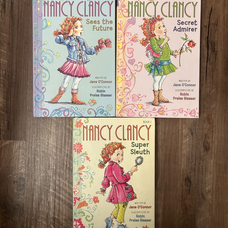 Nancy Clancy 3 Hardbacks, Cream, Size: Book