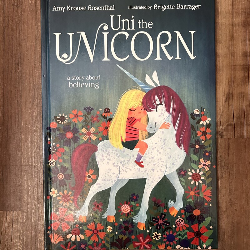 Uni The Unicorn Hardback, Teal, Size: Book