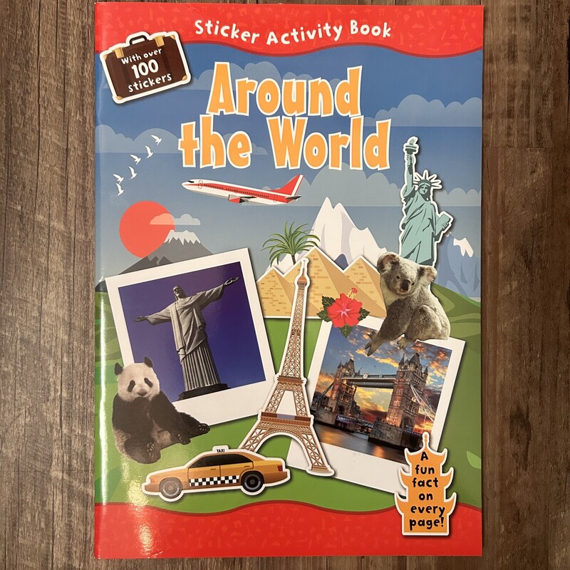 Around The World Stickers, Red, Size: Book