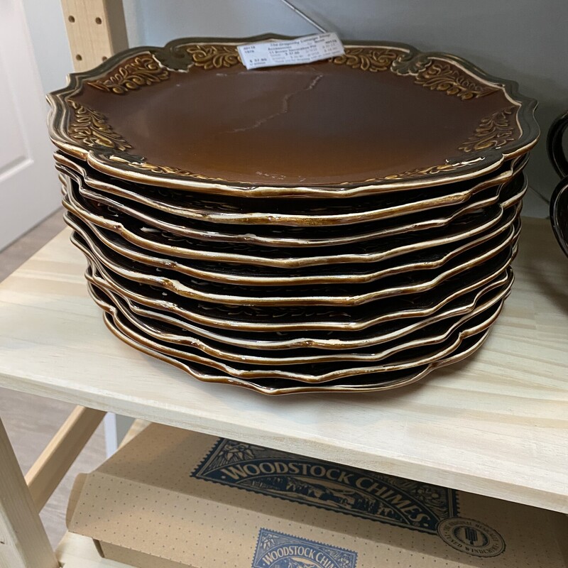 11 Brown Decorative Plate