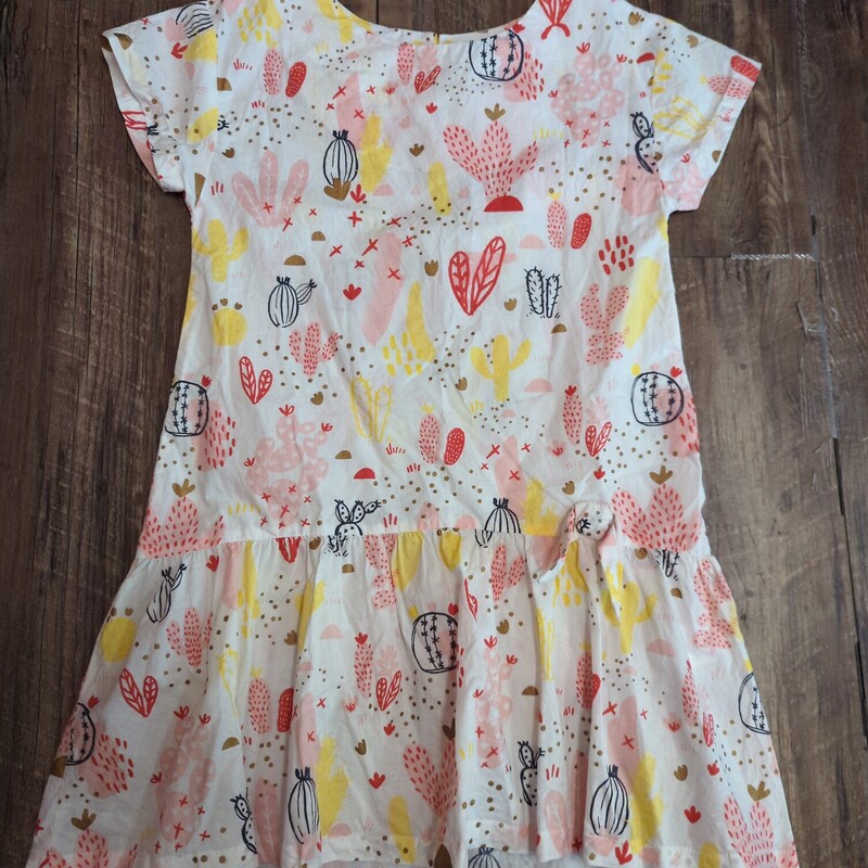 Souris Mini Print Dress, Coral, Size: Youth S