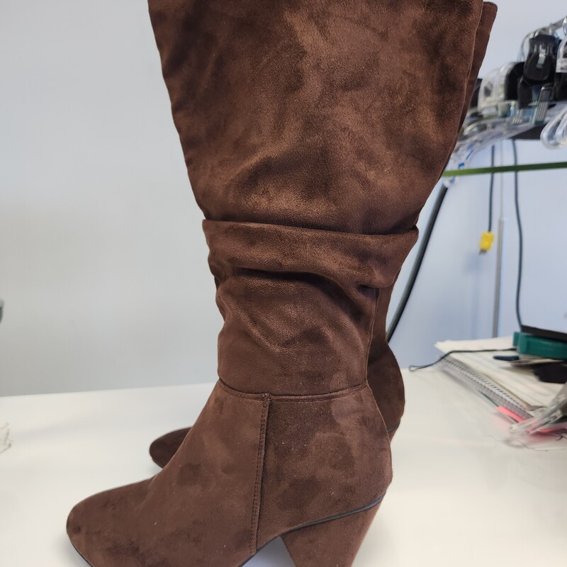 Addition Elle Boots, Brown, Size: 9W
Faux Suede, Wedge Heel