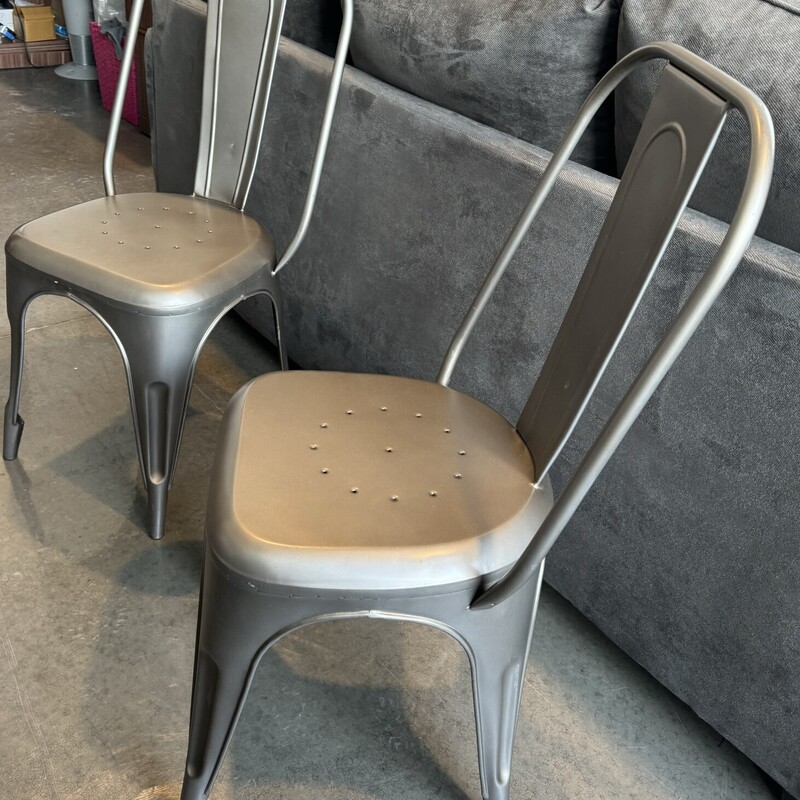 Metal Dining Chairs,

Size: 37H X 18W