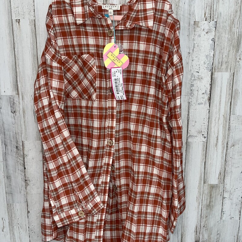 NEW 14 Rust Flannel, Rust, Size: Girl 10 Up