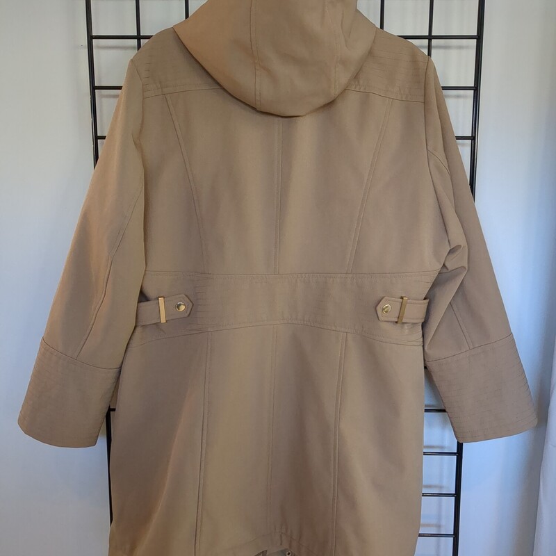 Cleo Coat, Beige, Size: XXL