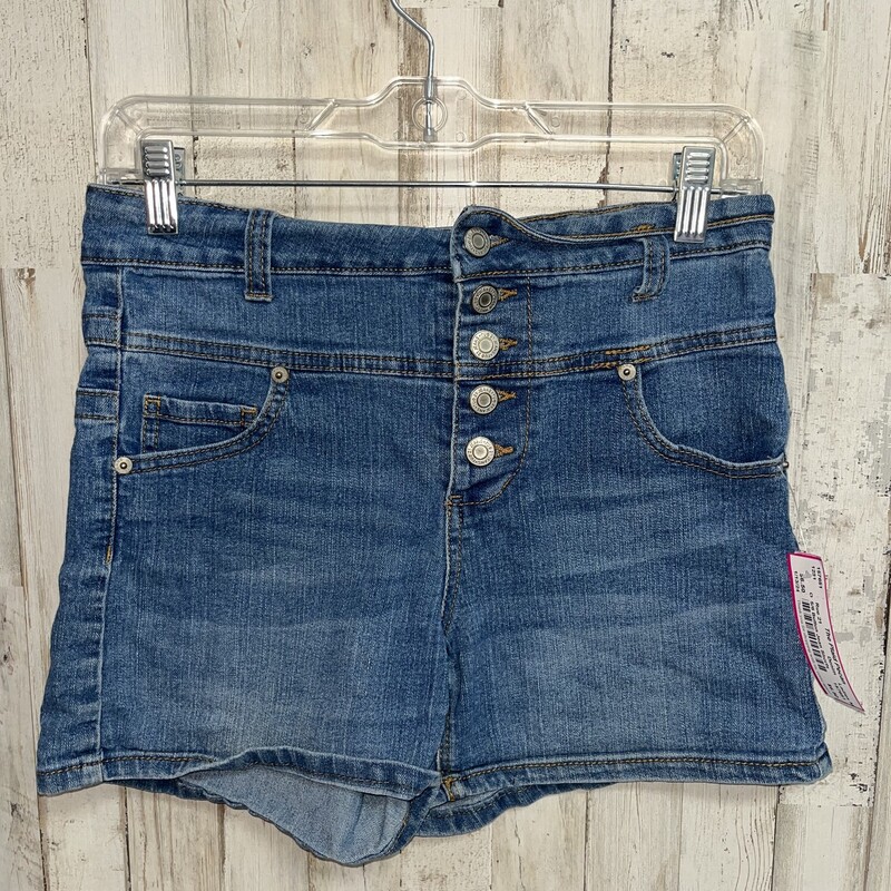 5/6 Button Jean Shorts, Denim, Size: Ladies M