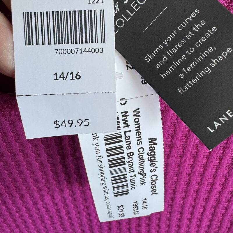 Nwt Lane Bryant Tunic, Pink, Size: 14/16<br />
all sales final<br />
free instore pickup within 7 days of purchase<br />
shipping available