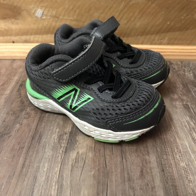 New Balance Baby Sneaker, Charcoal, Size: Shoes 5