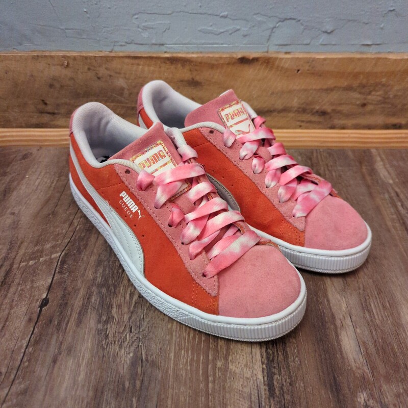 Puma Sneakers, Orange, Size: Shoes 6