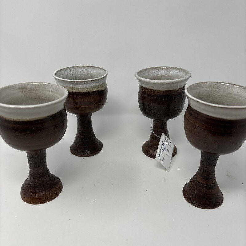 Pottery Goblets
Cream
Set Of 4
Handcrafted Irregularities